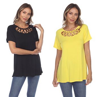 Essential 2 Pack Crisscross Short Sleeve Top