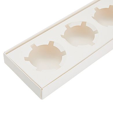 12 Pack Clear Cupcake Boxes Carrier Container with Gold Handle, 4 Compartments