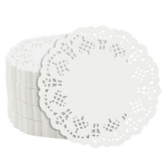 1000 Pack White 4" Paper Lace Doilies For Desserts, Weddings Decor, Baby Showers