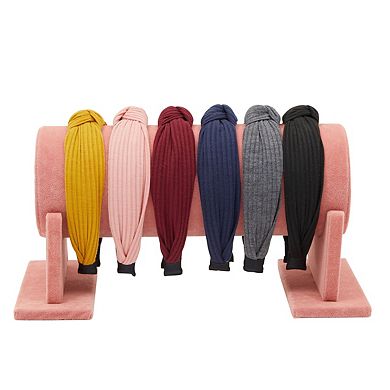 Pink Velvet T-Bar Bracelet Bar Jewelry Stand, Headband Organizer for Girls (12 x 6.5 x 7 In)