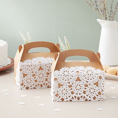 Juvale Round Medallion Doilies (12 in, White Lace Paper, 200 Pack)