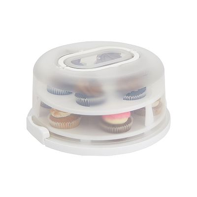 Matoen Cake Carrier With Lid And Handle, Cake Boxes Cupcake Containers 10 Inch Cake 3 1 Transport Container Pie Muffin Pizza Green Stand