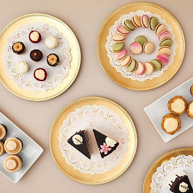 250 Lace Doilies Paper Round Placemats for Table Decorative Display White, 10.5"