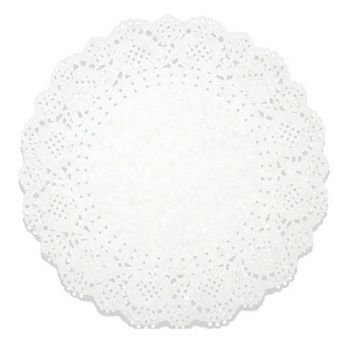 250 Lace Doilies Paper Round Placemats for Table Decorative Display White, 10.5"