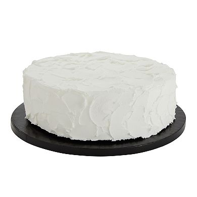 12 Inch Black Cake Drum Set for Baking Supplies, Round Cake Boards for Desserts, 3 Pack