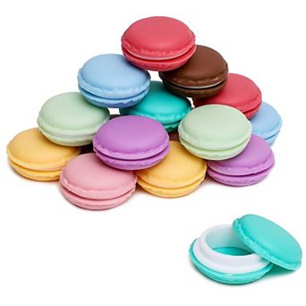 16 Pack Macaron Pill Box Organizer, Containers for Jewelry, 8 Colors, 1.7 In