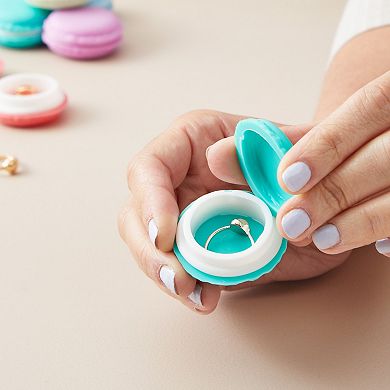 16 Pack Macaron Pill Box Organizer, Containers for Jewelry, 8 Colors, 1.7 In