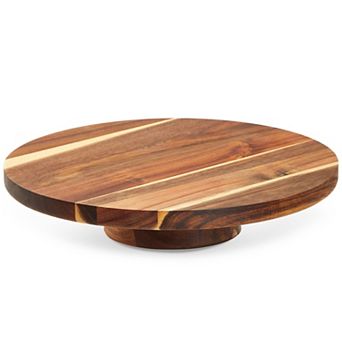 Acacia Wood Cake Stand for Weddings and Parties (12.75 in)