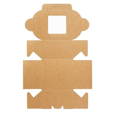 25-pack Mini Cake Boxes With Window - Cupcake Packaging Containers (4x4x2.5)