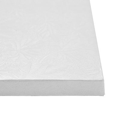 12 Inch White Square Cake Boards, Foil Cake Drums for Baking Desserts (6 Pack)