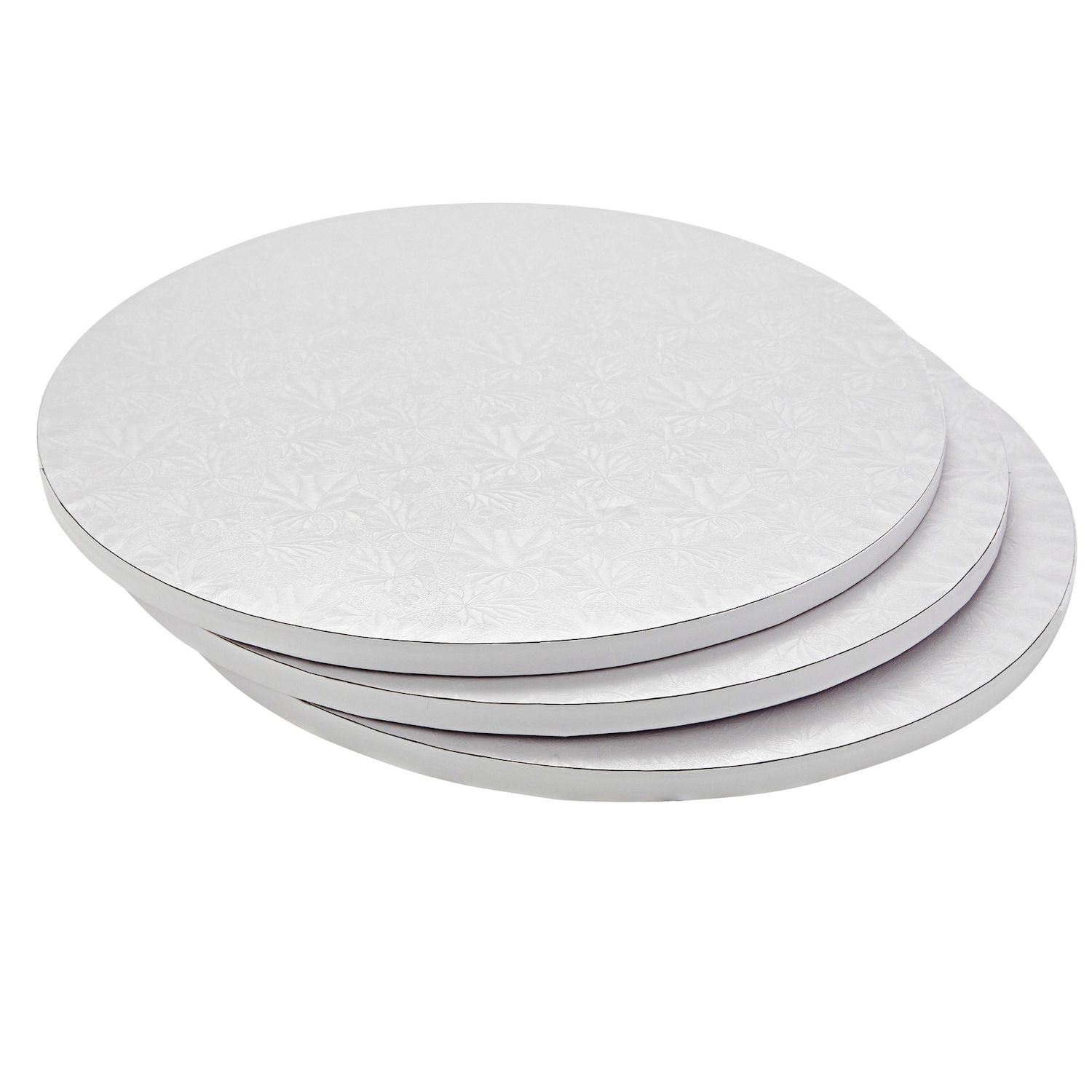 Juvale 12 Pack Round 6 Inch Cake Boards, Disposable Cardboard Circles for  Desserts, White