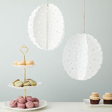 300pcs Medallion White Round 10" Paper Doilies Lace For Art Craft Table Décor