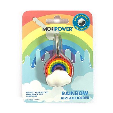 Moji-Power Air Tag Holder - Rainbow