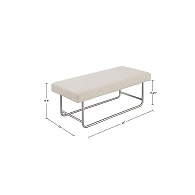 Martha Stewart Eve Upholstered Accent Bench