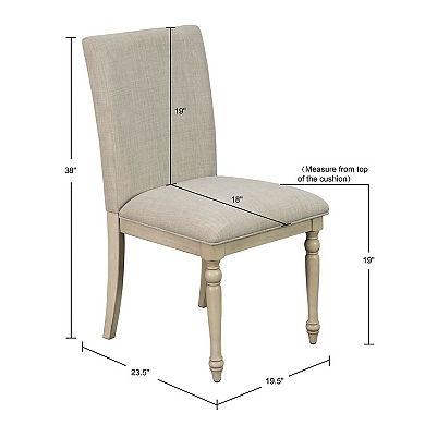 Martha Stewart Fiona Upholstered Dining Chair 2-piece Set