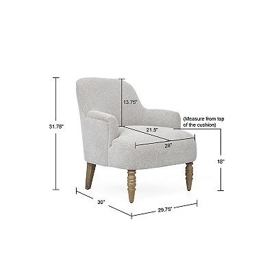 Martha Stewart Jada Transitional Upholstered Accent chair