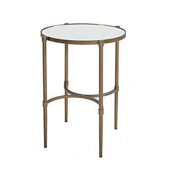 Martha Stewart Lia Oval Mirror End Table