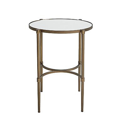 Martha Stewart Lia Oval Mirror End Table