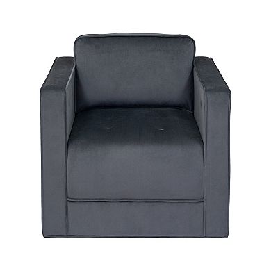 Martha Stewart Madrid Swivel Upholstered Arm Chair