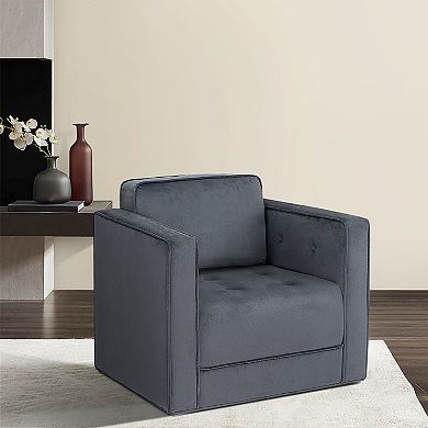 Martha Stewart Madrid Swivel Upholstered Arm Chair