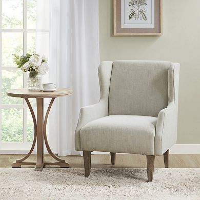 Martha Stewart Malcom Wing Back Upholstered Accent Arm Chair