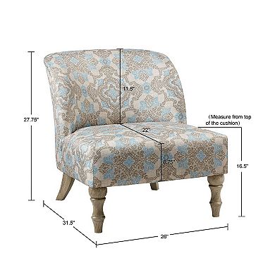 Martha Stewart Maribelle Upholstered Accent Slipper Chair
