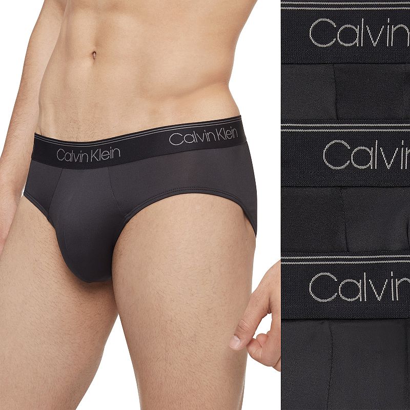 UPC 790812269992 product image for Men's Calvin Klein 3-Pack Microfiber Stretch Low-Rise Briefs, Size: Large, Black | upcitemdb.com