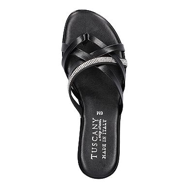 Tuscany by Easy Street Aldina Women's Heeled Slide Sandals