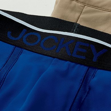 Men's Jockey 3-Pack Chafe-Proof Pouch Microfiber 8.5" Long Leg Boxer Briefs