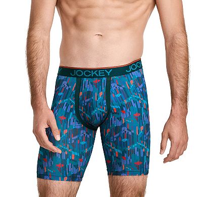 Men's Jockey 3-Pack Chafe-Proof Pouch Microfiber 8.5" Long Leg Boxer Briefs