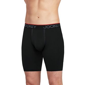 Men's Jockey 3-Pack Chafe-Proof Pouch Microfiber 8.5" Long Leg Boxer Briefs