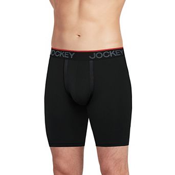 Men's Jockey 3-Pack Chafe-Proof Pouch Microfiber 8.5" Long Leg Boxer Briefs