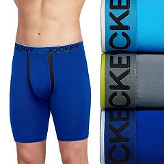 Jockey Men's Underwear ActiveStretch 7 Long Leg Boxer Brief - 3 Pack