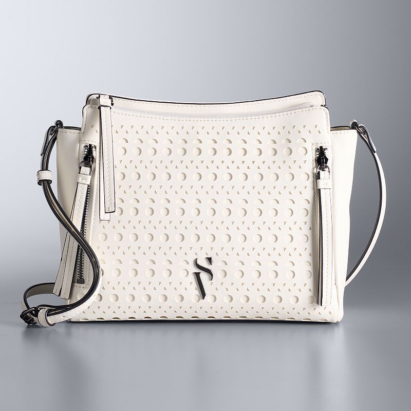 Simply Vera Vera Wang Cara Logo Crossbody Bag, Stream Geo Perf
