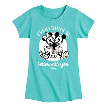Disney's Mickey Mouse Girls 7-16 Everything Better Graphic Tee