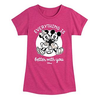 Disney's Mickey Mouse Girls 7-16 Everything Better Graphic Tee