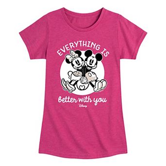 Disney's Mickey Mouse Girls 7-16 Everything Better Graphic Tee