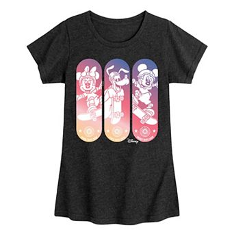 Disney's Mickey Mouse Girls 7-16 Skateboards Graphic Tee