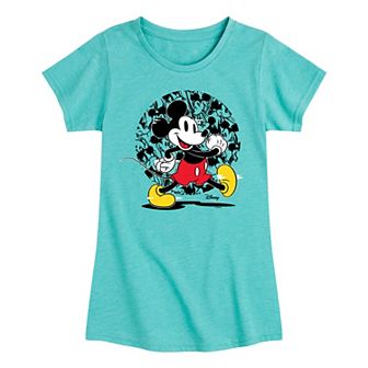 Disney's Mickie Mouse Girls 7-16 Mouse Glitch Graphic Tee