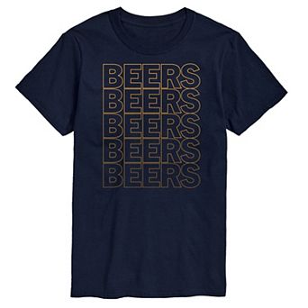 Big & Tall Beers Stacked Graphic Tee