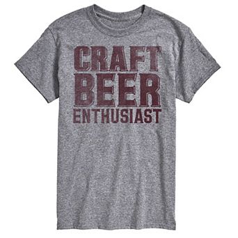 Big & Tall Craft Beer Enthusiast Graphic Tee