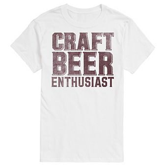 Big & Tall Craft Beer Enthusiast Graphic Tee