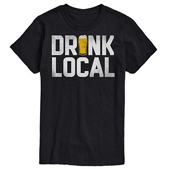 Big & Tall "Drink Local" Graphic Tee