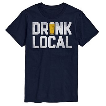 Big & Tall "Drink Local" Graphic Tee