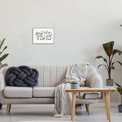 Stupell Home Decor Bless With Love Framed Wall Art