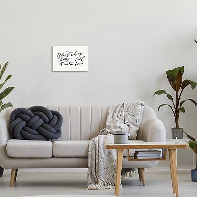 Stupell Home Decor Bless With Love Framed Wall Art
