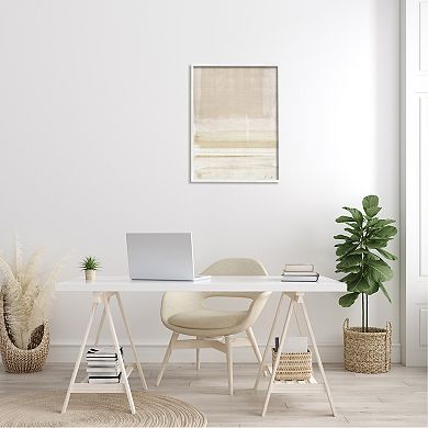 Stupell Home Decor Abstract Neutral Landscape Framed Wall Art
