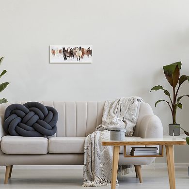 Stupell Home Decor Winter Horse Stampede Framed Wall Art