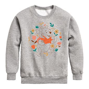 Disney's Winnie The Pooh Boys 8-20 Flowers Fleece Sweatshirt