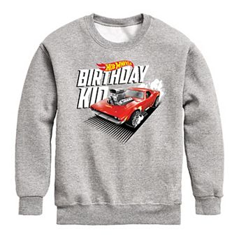 Boys 8-20 Hot Wheels Birthday Kid Fleece Sweatshirt